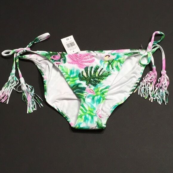 PILYQ beaded flamingo bikini bottom. NWT - Picture 5 of 11